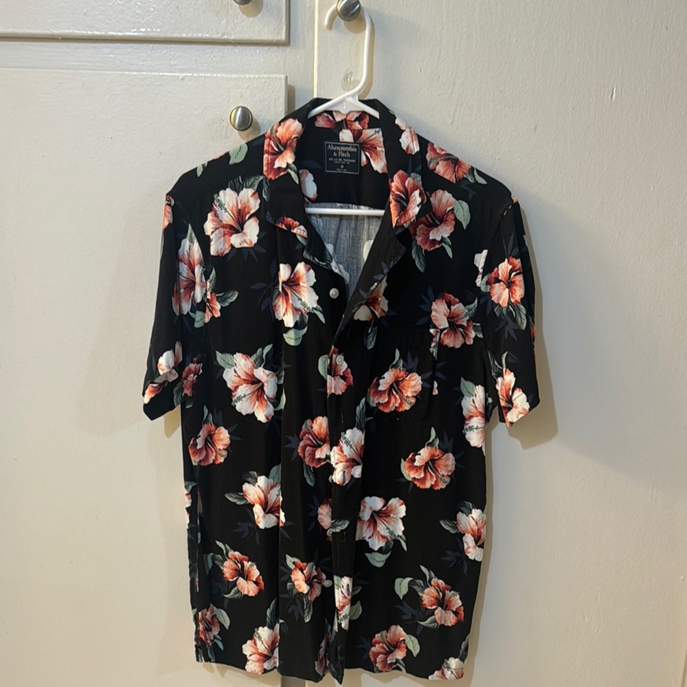 Floral Print Short Sleeve Shirt